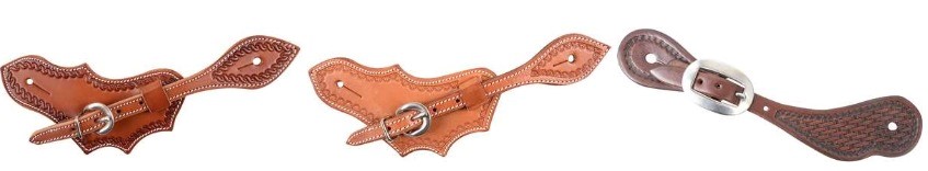 Western Leather Spur Straps